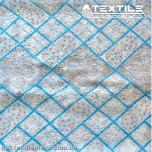 Хлопок батист 3893D39C3 узор, бирюзово-серый