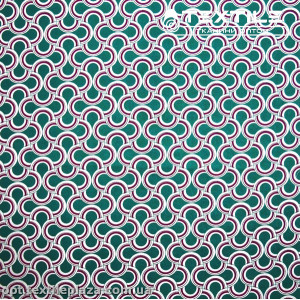 Хлопок абстракция 3874D2C1 узор красный, зеленый