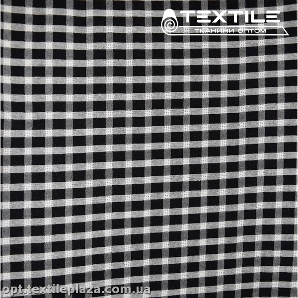 Хлопок клетка 14517D2C7 бело-черный