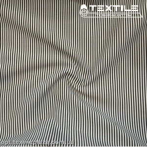 Хлопок полоска 4054D1C2 рубашечный, черно-белый