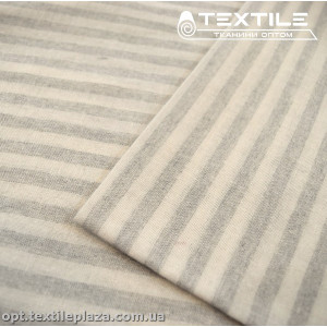 Хлопок полоска 12993D1C1 бело-серый