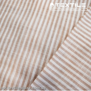 Хлопок полоска 4181D3C1 бежево-белый