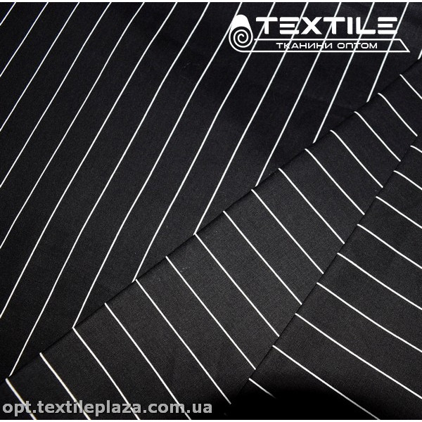 Хлопок полоска 3854D39C1 бело-черный