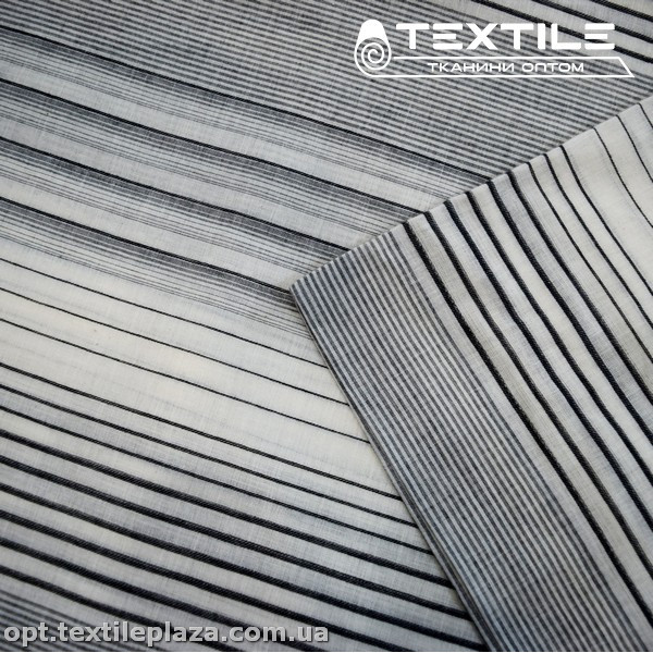 Хлопок полоска 4030D1C4 черно-белый