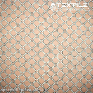 Хлопок клетка 3874D4C1 узор, пудровый