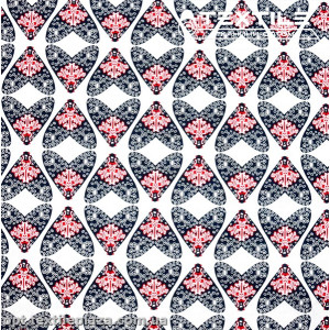 Хлопок абстракция 2591D3C2 сердечки темно-синие, белый