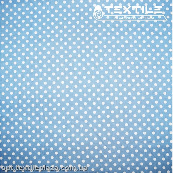 Джинс тонкий цветной 3853D7C1 горошек, голубой