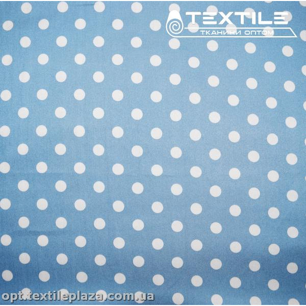 Джинс тонкий цветной 3853D10C1 горошек, голубой