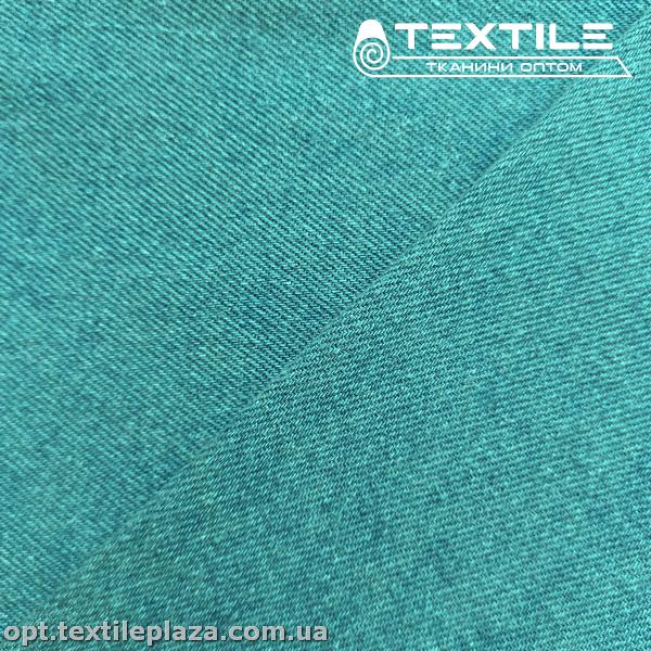 Джинс плотный однотонный 4249C2 темно-голубой