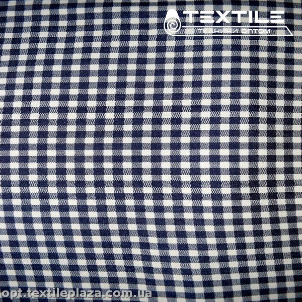Джинс тонкий цветной 12358D1C1 клетка, темно-синий