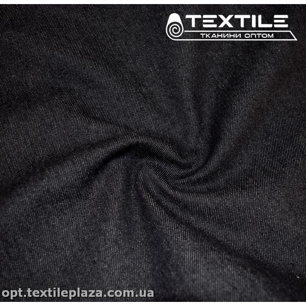 Джинс плотный однотонный 4054C3 черный