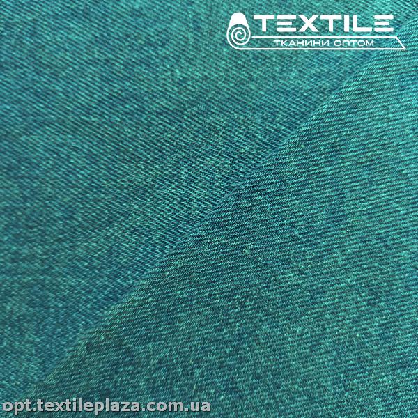 Джинс плотный однотонный 4249C3 сине-голубой