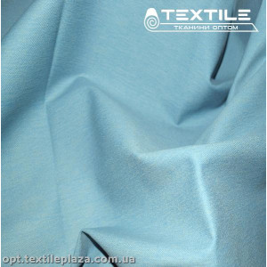 Джинс плотный однотонный 0005C14 Италия, бирюзовый