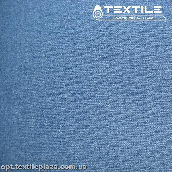 Джинс плотный однотонный 4130C2 темно-голубой