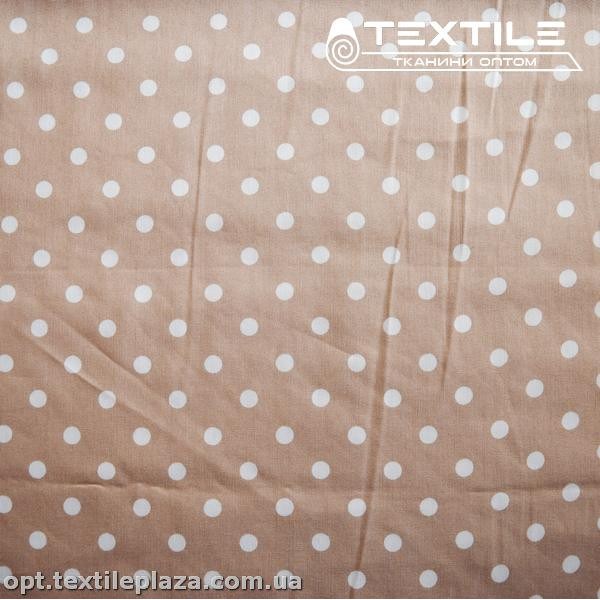 Джинс тонкий цветной 4183D6C2 горошек, бежевый