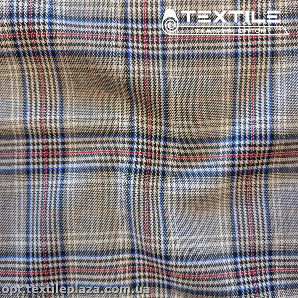 Костюмная ткань Клетка демисезонная 4176D11C1 молочный