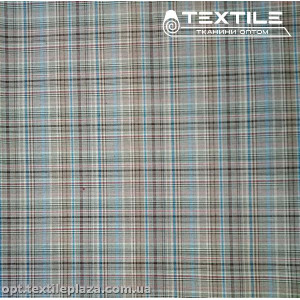 Костюмная ткань Клетка демисезонная 3838D3C1 бордово-черно-голубой