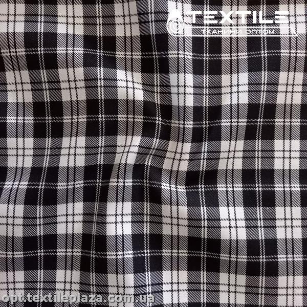 Костюмная ткань Клетка демисезонная 4176D8C2 черно-белый