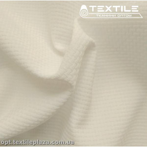 Костюмная ткань Жаккард демисезонная 3235C1 молочный