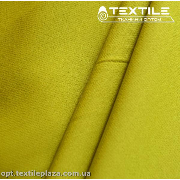 Костюмная ткань Барби однотонная 2417C2 желто-зеленый