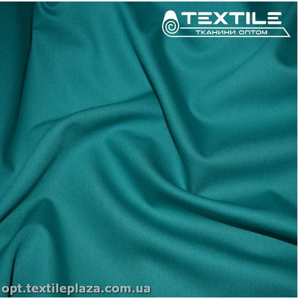 Костюмная ткань Барби однотонная 3743C5 темно-бирюзовый