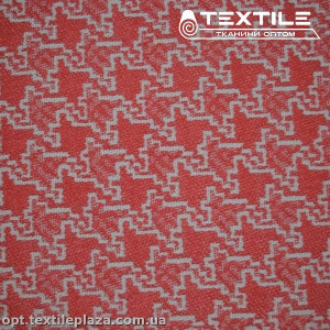 Костюмная ткань Жаккард демисезонная 14130(1)C1 красный