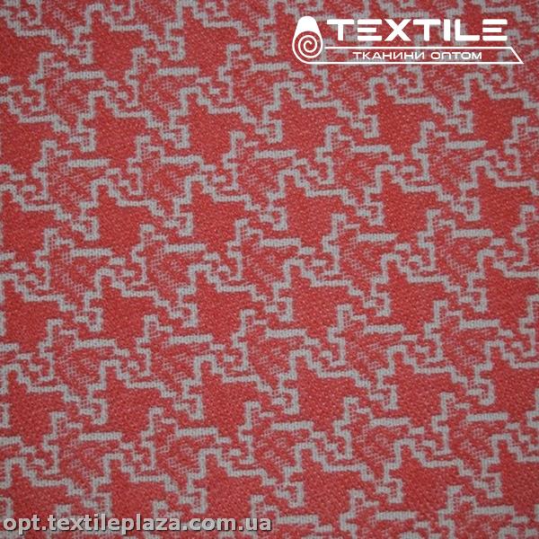 Костюмная ткань Жаккард демисезонная 14130(1)C1 красный