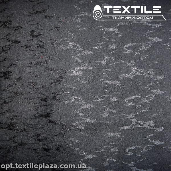 Костюмная ткань Жаккард демисезонная 13093D1C1 узор, черный