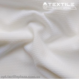 Костюмная ткань Жаккард демисезонная 3235C2 белый