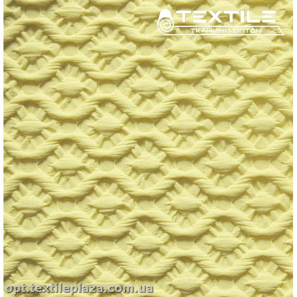Костюмная ткань Жаккард демисезонная 2625D1C1 узор, желтый