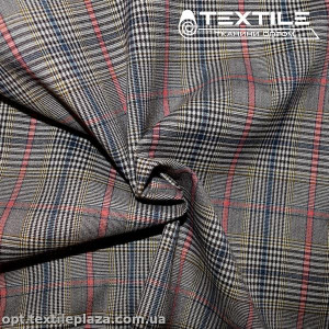 Костюмная ткань Клетка демисезонная 3777D4C2 розово-сине-черный