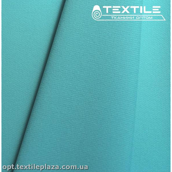 Костюмная ткань Барби однотонная 3356C4 бирюзовый