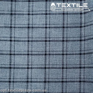 Костюмная ткань Клетка демисезонная 14130D1C1 сизый