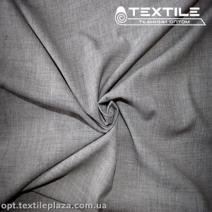 Костюмная ткань однотонная демисезонная 3696DC1 светло-серый