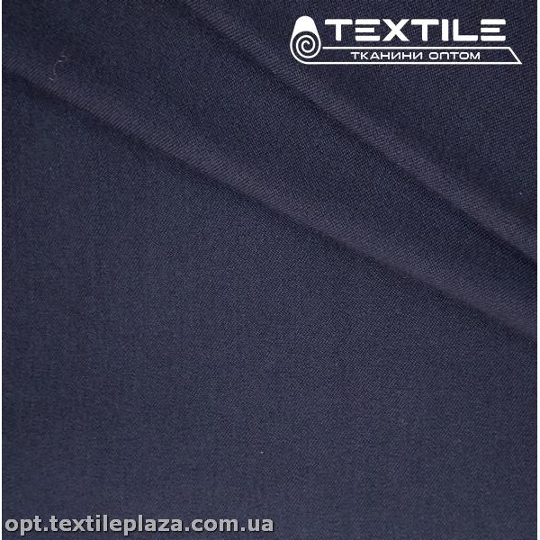 Костюмная ткань однотонная демисезонная 2021C7 темно-синий