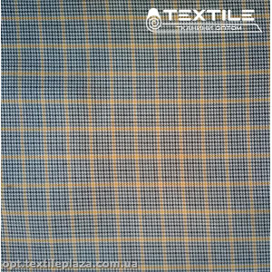 Костюмная ткань Клетка демисезонная 3667D1C1 желто-черный