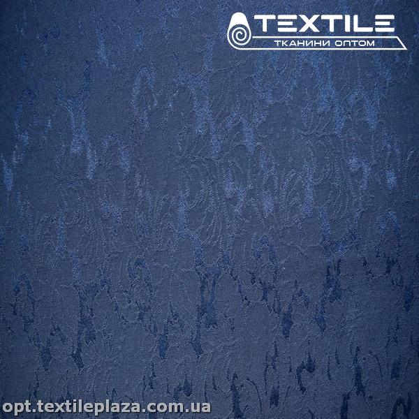 Костюмная ткань Жаккард демисезонная 13093D1C3 узор, синий