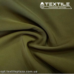 Костюмная ткань Барби однотонная 3417C9 темно-оливковый