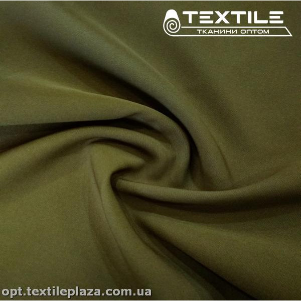 Костюмная ткань Барби однотонная 3417C9 темно-оливковый