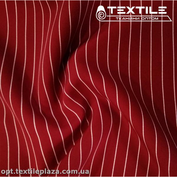 Костюмная ткань Барби цветная 3748D3C3 полоска, красно-белый