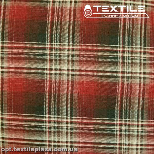 Костюмная ткань Клетка демисезонная 3995D13C1 красно-черный