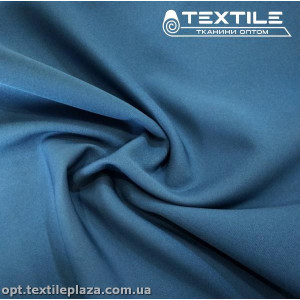 Костюмная ткань Барби однотонная 3417C10 темно-голубой