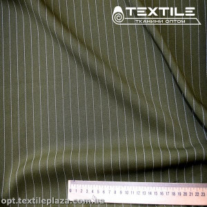 Костюмная ткань Мадонна цветная 50558D1C12 полоска, хаки