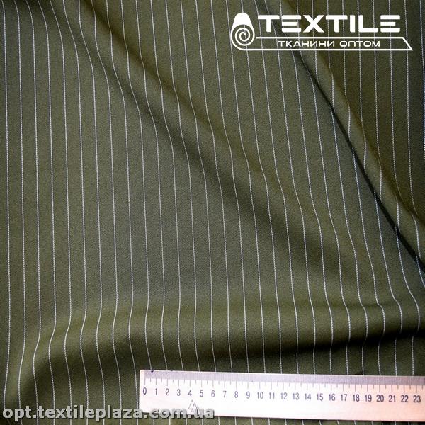Костюмная ткань Мадонна цветная 50558D1C12 полоска, хаки