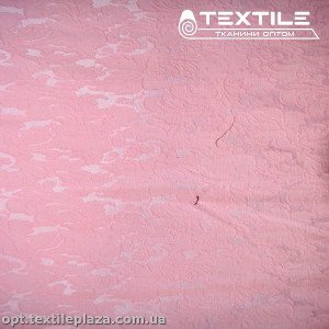 Костюмная ткань Жаккард демисезонная 13093D1C5 узор, розовый