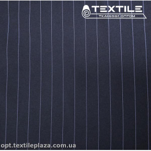Костюмная ткань Барби цветная 3404D1C1 полоска, темно-синий