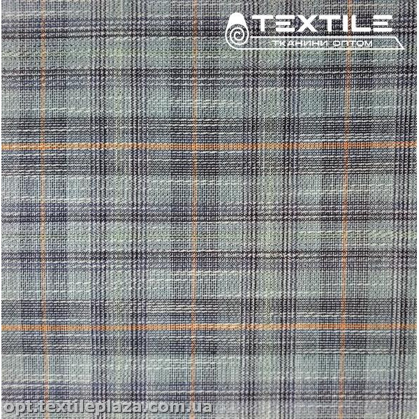 Костюмная ткань Клетка демисезонная 3838D7C1 серо-полынный