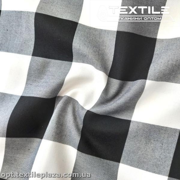 Костюмная ткань Клетка демисезонная 4169D1C1 черно-белый