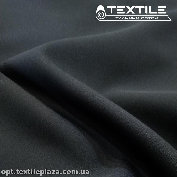 Костюмная ткань Барби однотонная 11014C13 черно-графитовый