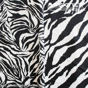 Костюмная ткань Жаккард демисезонная 7882D2C1 зебра, черно-белый